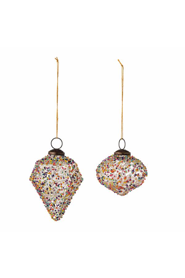 Bloomingville Chanda Ornament, Multi, Glass
