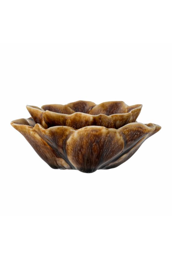 Creative Collection Dinah Votive, Brown, Stoneware