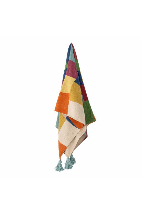 Bloomingville Mini Colorine Throw, Multi, Recycled Cotton