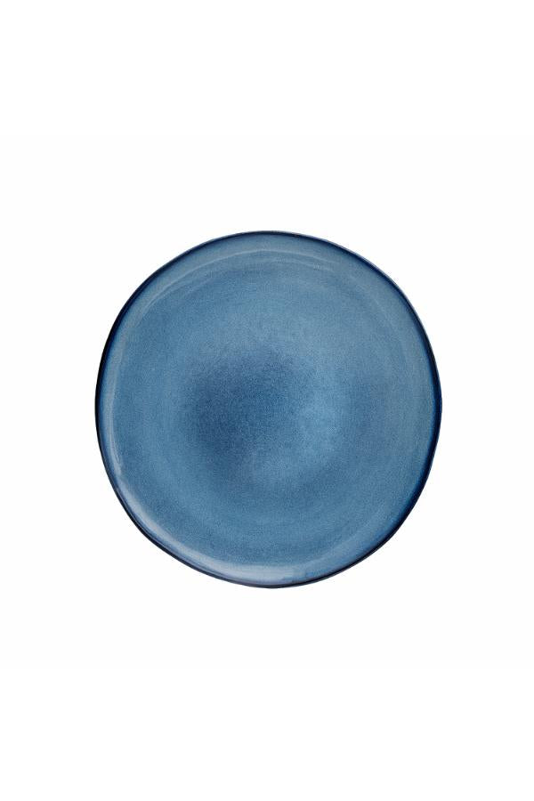 Bloomingville Sandrine Plate, Blue, Stoneware