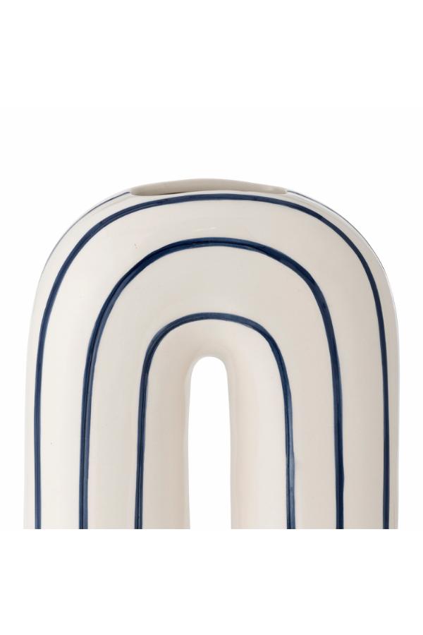 Bloomingville Mae Vase, Blue, Ceramic