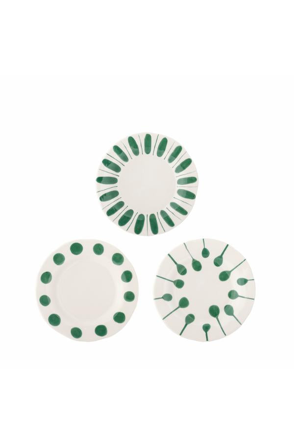 Creative Collection Linora Plate, Green, Stoneware