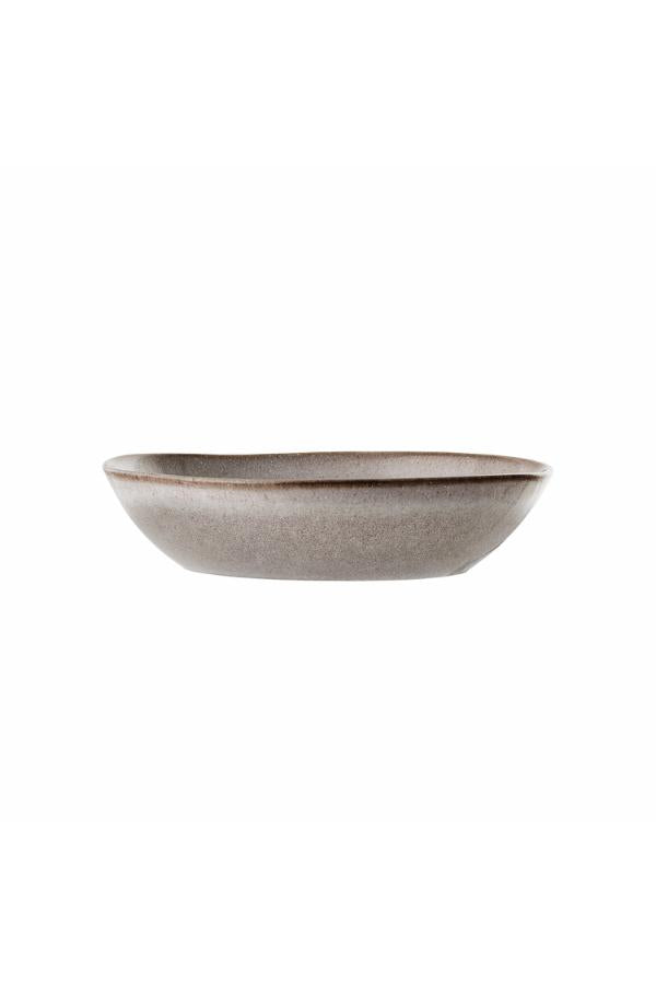 Bloomingville Sandrine Plate Deep, Nature, Stoneware