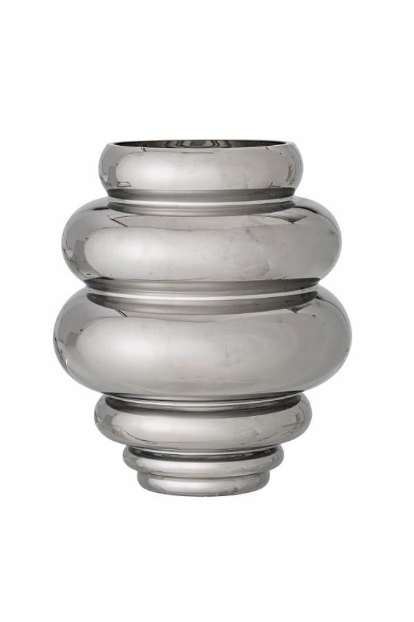 Bloomingville Zorya Vase, Silver, Glass