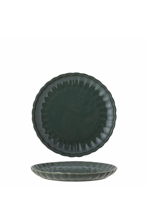 Bloomingville Latina Plate, Green, Stoneware