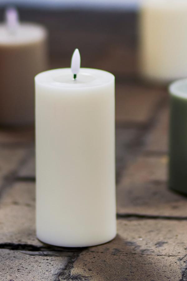 Bloomingville Ponza LED Candle, White, Paraffin