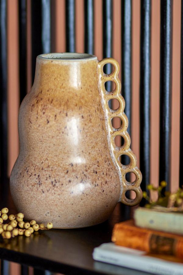 Creative Collection Souri Vase, Brown, Stoneware