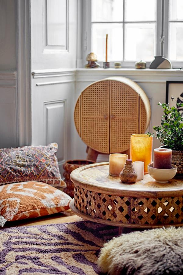 Bloomingville Ester Cushion, Orange, Cotton