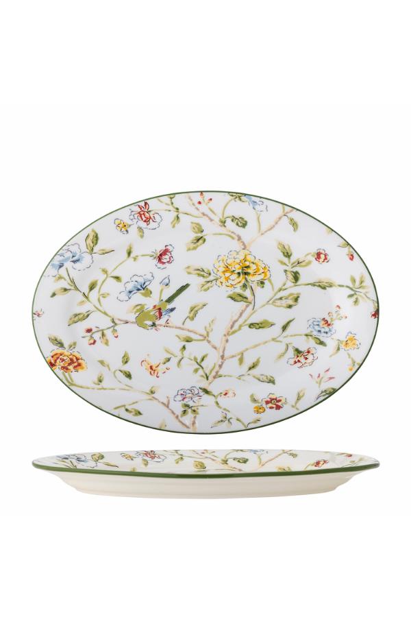 Creative Collection Bloomie Serving Plate, Multi, Stoneware
