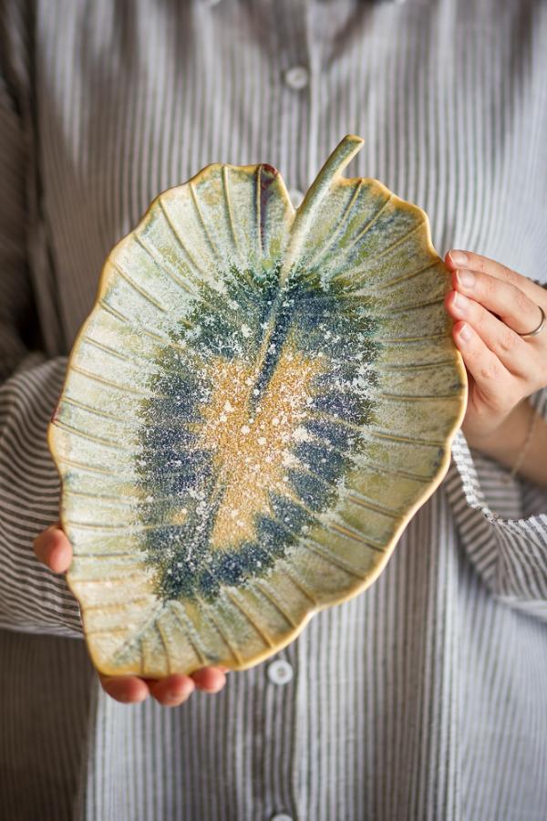 Creative Collection Dorreen Serving Plate, Blue, Stoneware