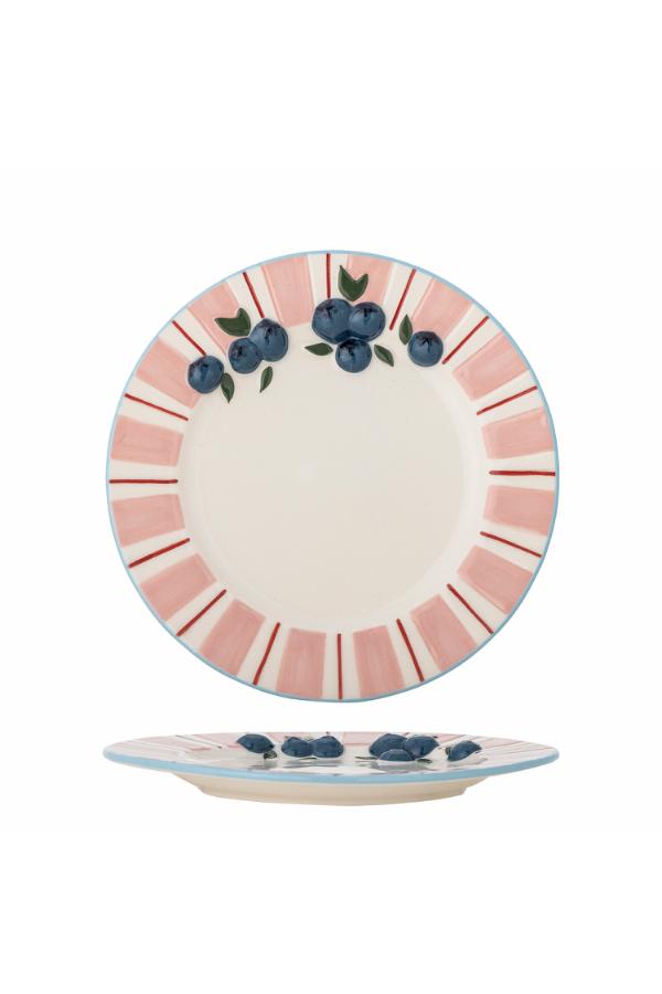 Bloomingville Carry Plate, Rose, Stoneware