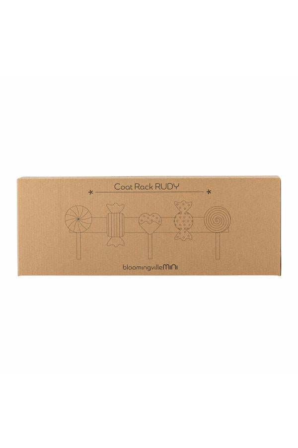 Bloomingville Mini Rudy Coat Rack, Multi, FSC®100%, MDF