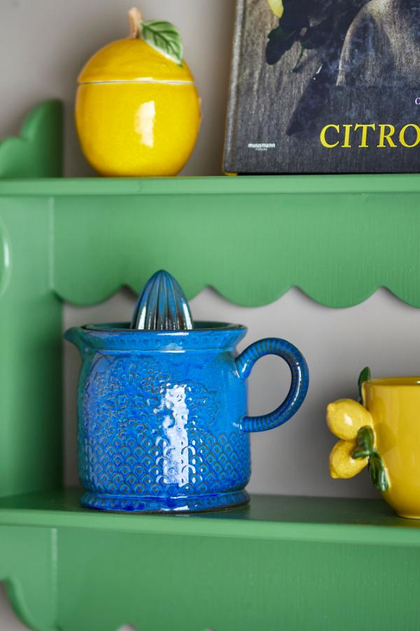 Creative Collection Liselu Lemon Juicer, Blue, Stoneware