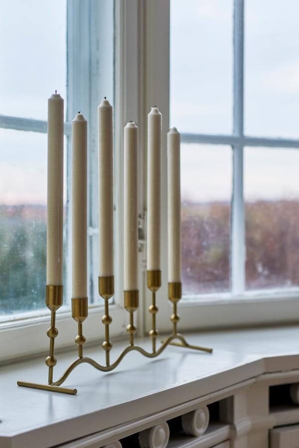 Bloomingville Kiri Candle Holder, Brass, Metal
