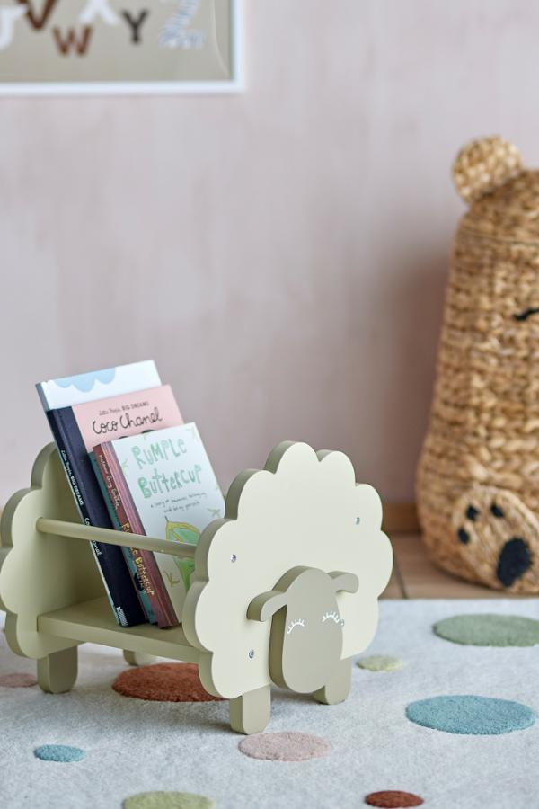 Bloomingville Mini Dolly Book Stand, Green, FSC®100%, MDF