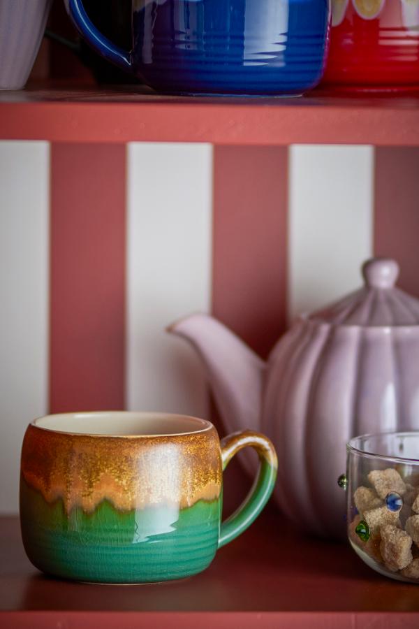 Bloomingville Sheen Cup, Green, Stoneware