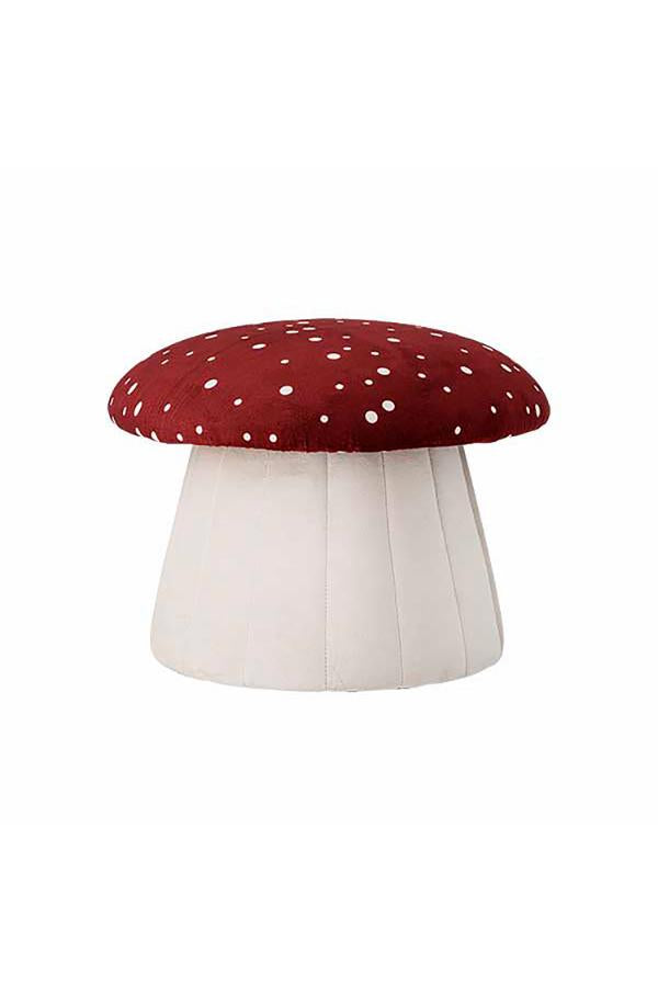 Bloomingville Mini Lue Pouf, Red, Polyester