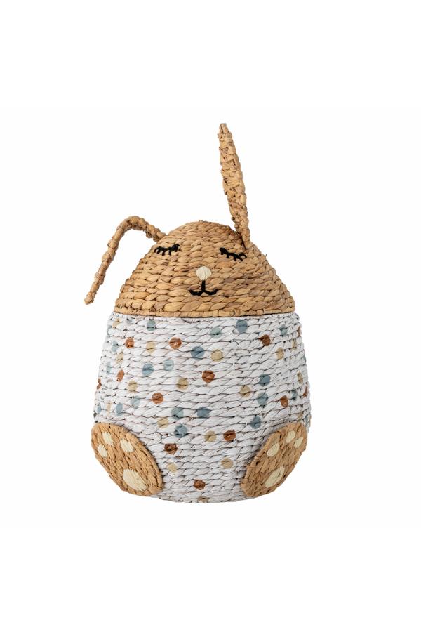 Bloomingville Mini Villja Basket w/Lid, Multi, Water Hyacinth