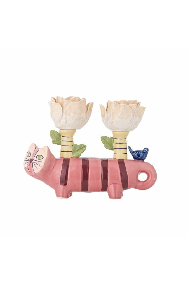 Bloomingville Missy Candle Holder, Multi, Stoneware