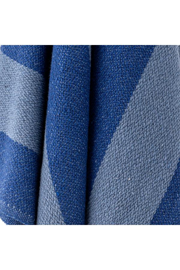 Bloomingville Frello Throw, Blue, Recycled Cotton