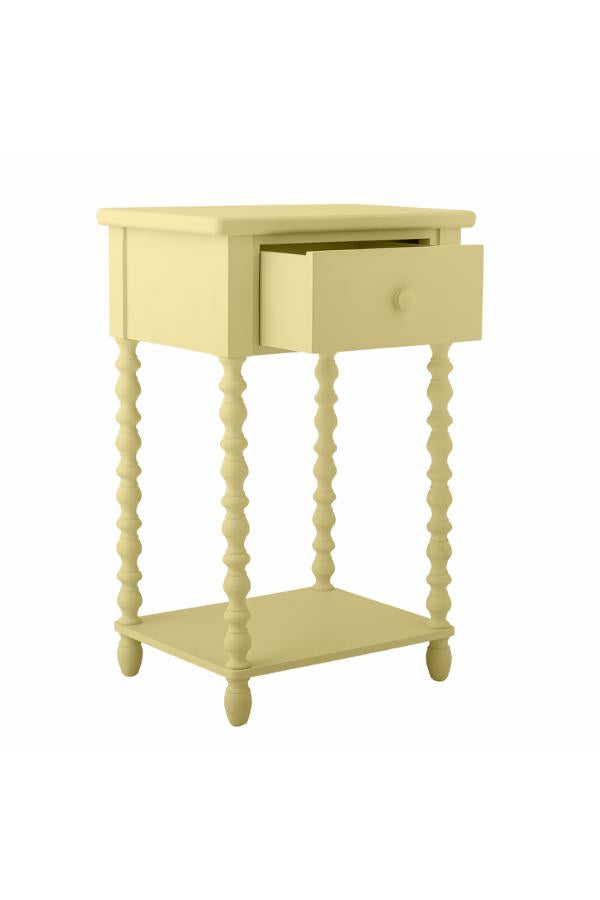 Bloomingville Salino Side Table, Yellow, Firwood
