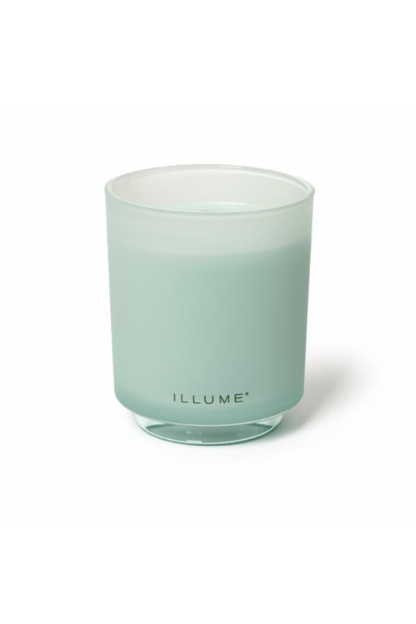 Illume Fresh Sea Salt Box Glass Candle, Green,