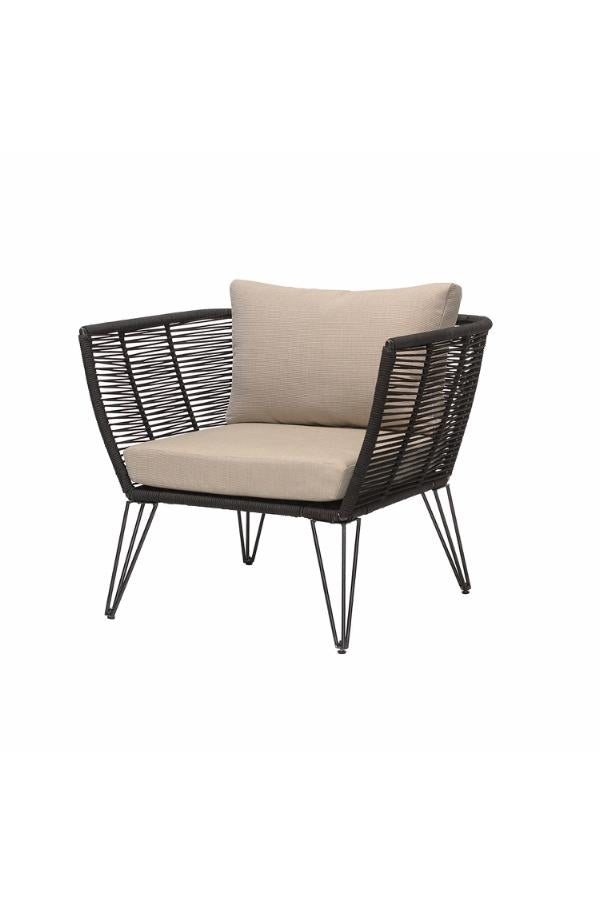 Bloomingville Mundo Lounge Chair, Black, Metal