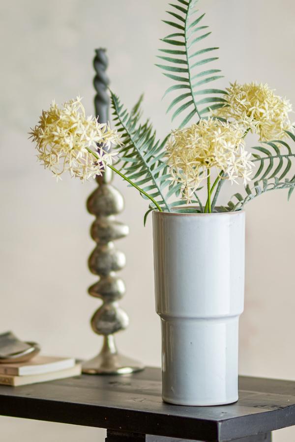 Bloomingville Marji Vase, White, Stoneware
