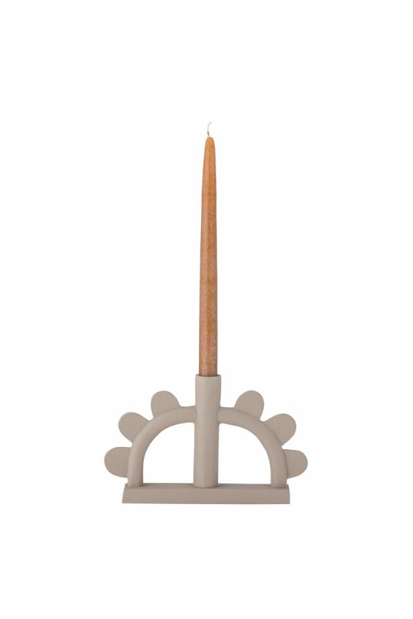 Bloomingville Kanza Candle Holder, Nature, Aluminum
