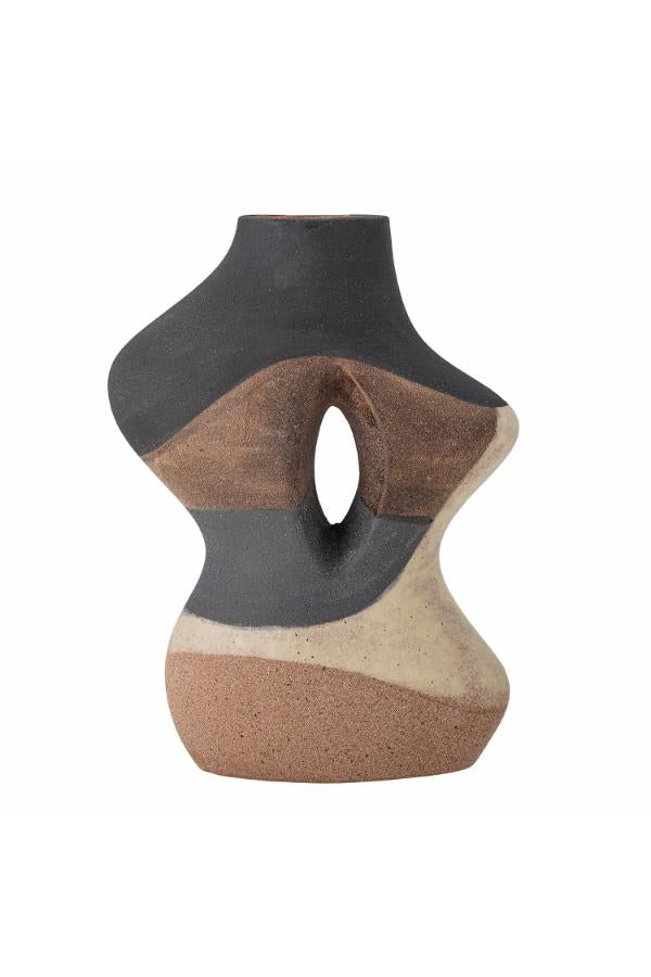 Bloomingville Vica Vase, Brown, Stoneware