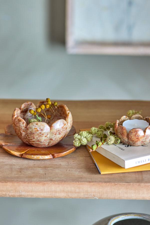 Creative Collection Reiko Votive, Brown, Marble