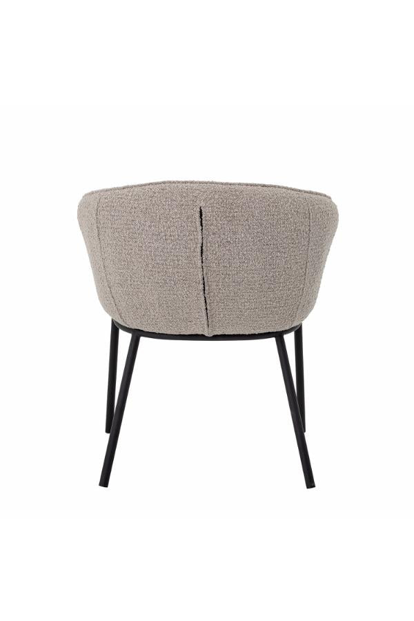 Bloomingville Cortone Dining Chair, Grey, Polyester