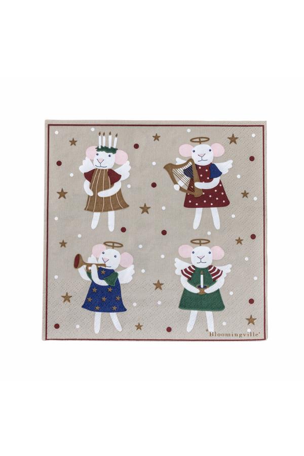 Bloomingville Peo Napkin, Multi, FSC®Mix, Paper