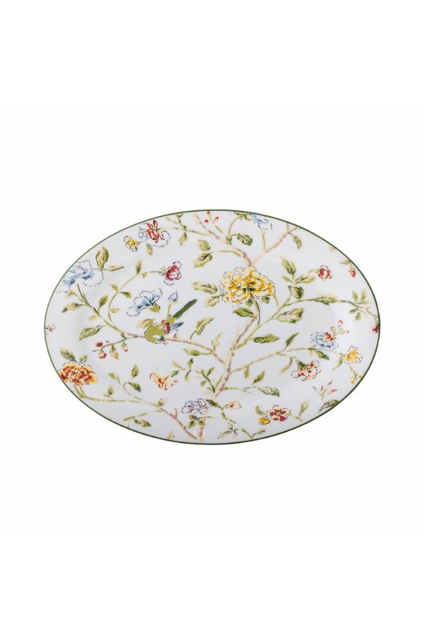 Creative Collection Bloomie Serving Plate, Multi, Stoneware