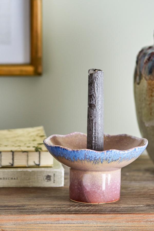 Creative Collection Cloe Candle Holder, Multi, Stoneware