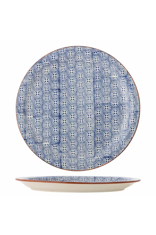 Bloomingville Karine Serving Plate, Blue, Stoneware