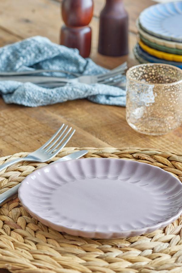 Bloomingville Latina Plate, Rose, Stoneware