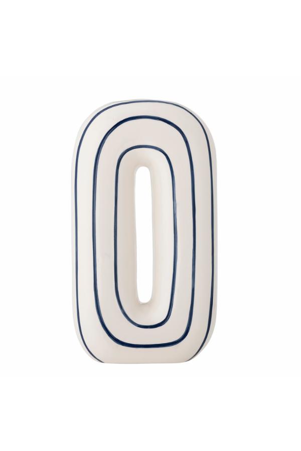 Bloomingville Mae Vase, Blue, Ceramic
