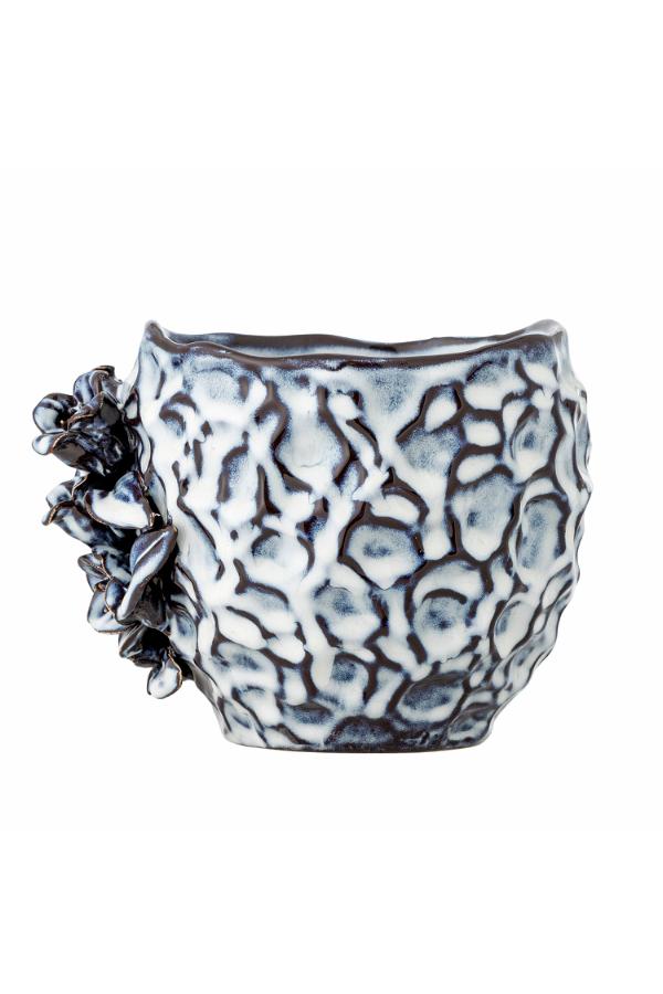 Creative Collection Malina Flowerpot, Blue, Stoneware