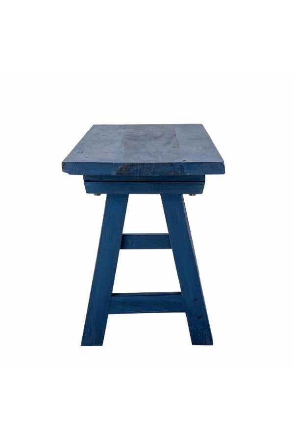 Creative Collection Porir Bench, Blue, Reclaimed Wood