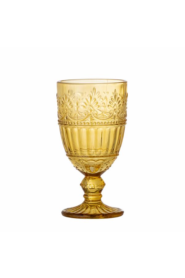 Creative Collection Feyza Wine Glass, Yellow, Glass