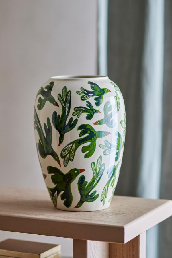 Bloomingville Birdliva Vase, Multi, Stoneware