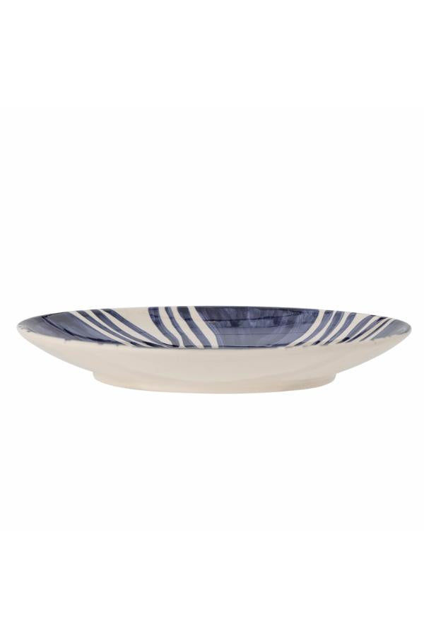 Bloomingville Shama Plate, Blue, Stoneware