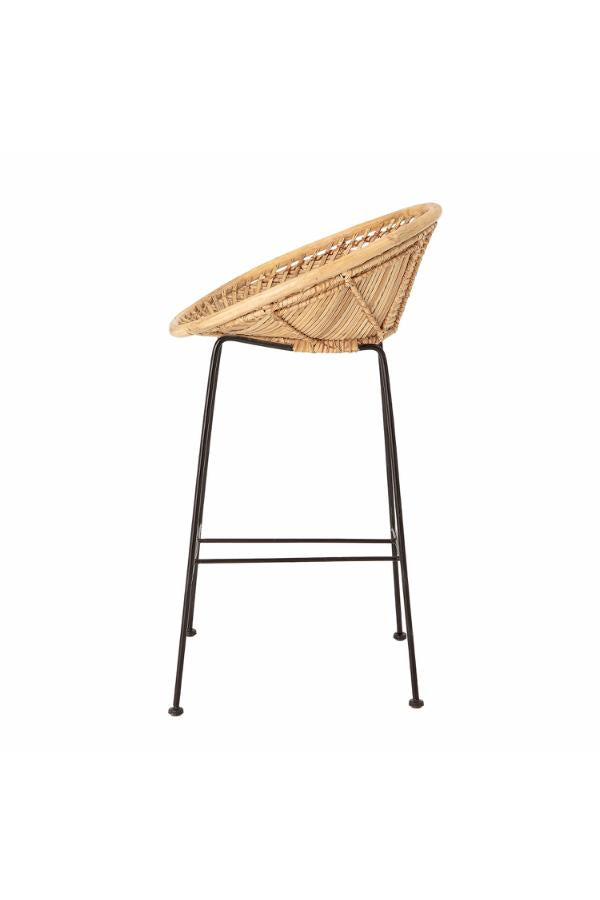 Bloomingville Yonne Bar Chair, Nature, Rattan