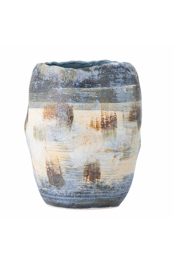 Bloomingville Nienna Vase, Blue, Stoneware
