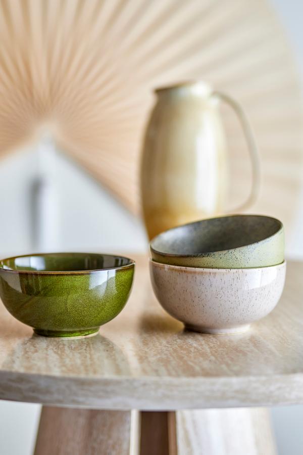 Bloomingville Addison Bowl, Green, Stoneware