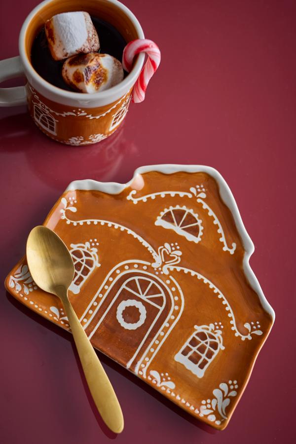 Bloomingville Gina Serving Plate, Brown, Stoneware