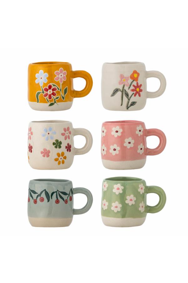 Bloomingville Mini Millie Cup, Multipack, Multi, Stoneware