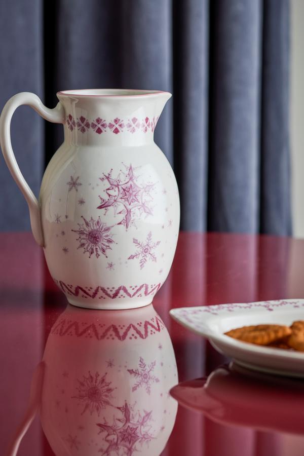 Bloomingville Wonderland Jug, Rose, Stoneware