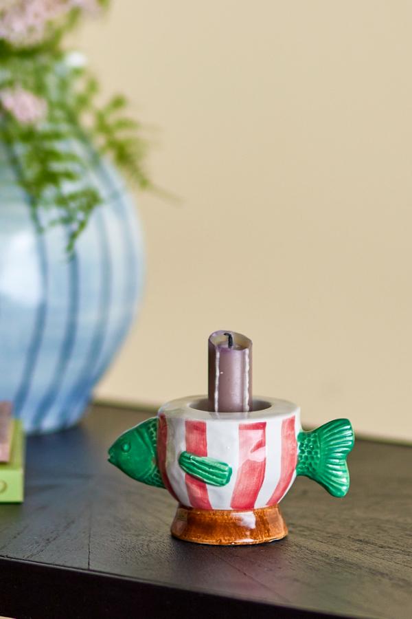 Bloomingville Codia Votive & Candle Holder, Multi, Stoneware